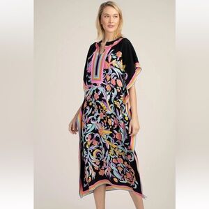 Trina Turk Silk Multicolor Kaftan XS/S